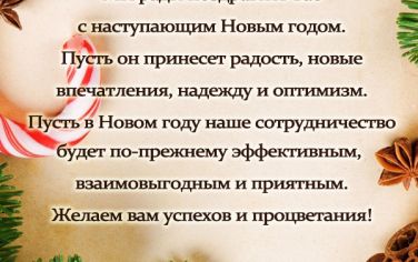 С наступающим Новым Годом!