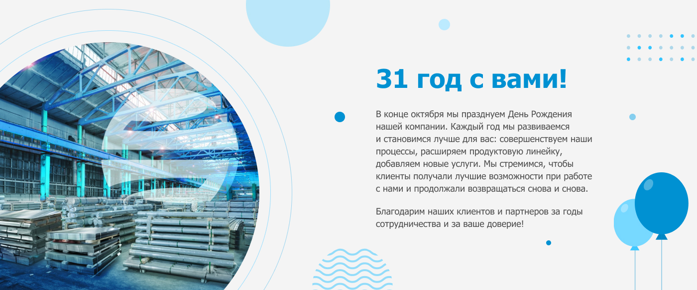 Баннер 31 год